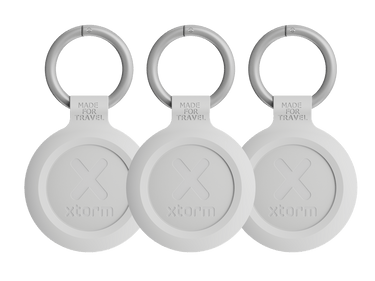 TravelTag for Android & iPhone - Water - resistant - 3 - Pack - Ash White - Xtorm NL